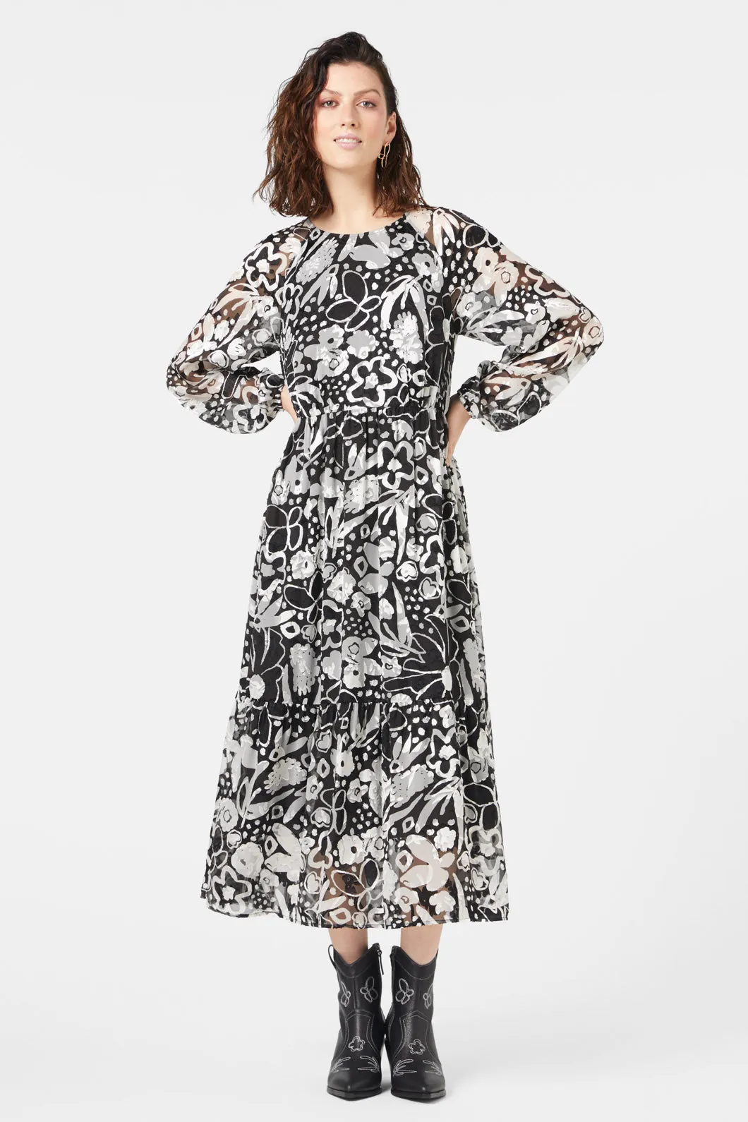 Snow Day Tiered Dress