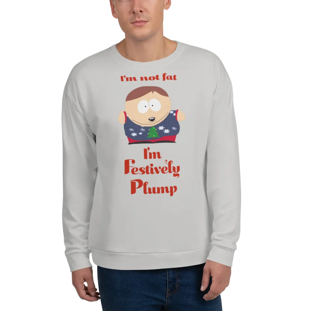 South Park Cartman Festively Plump Adult All-Over Print Sweatshirt