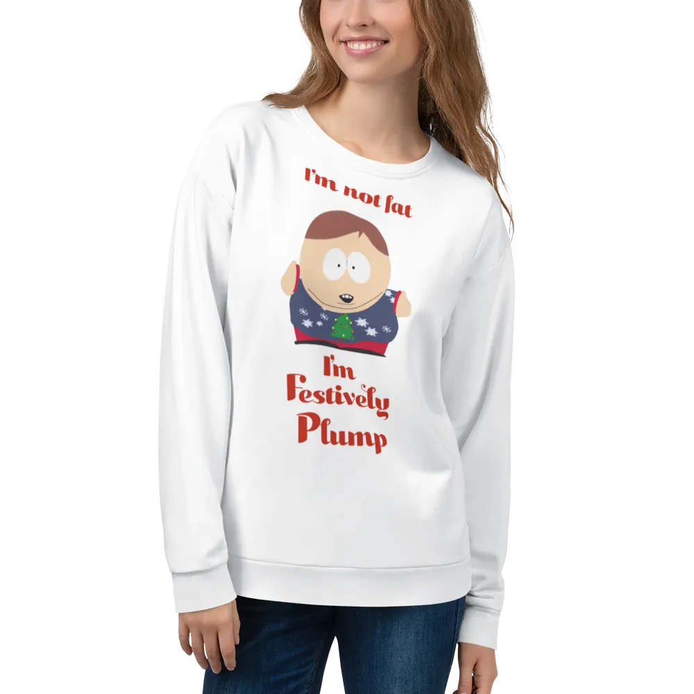 South Park Cartman Festively Plump Adult All-Over Print Sweatshirt
