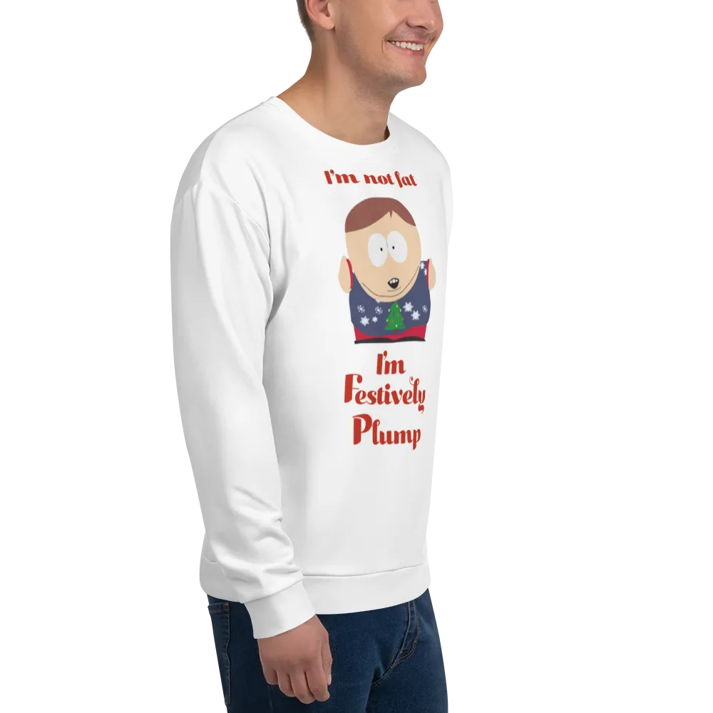 South Park Cartman Festively Plump Adult All-Over Print Sweatshirt