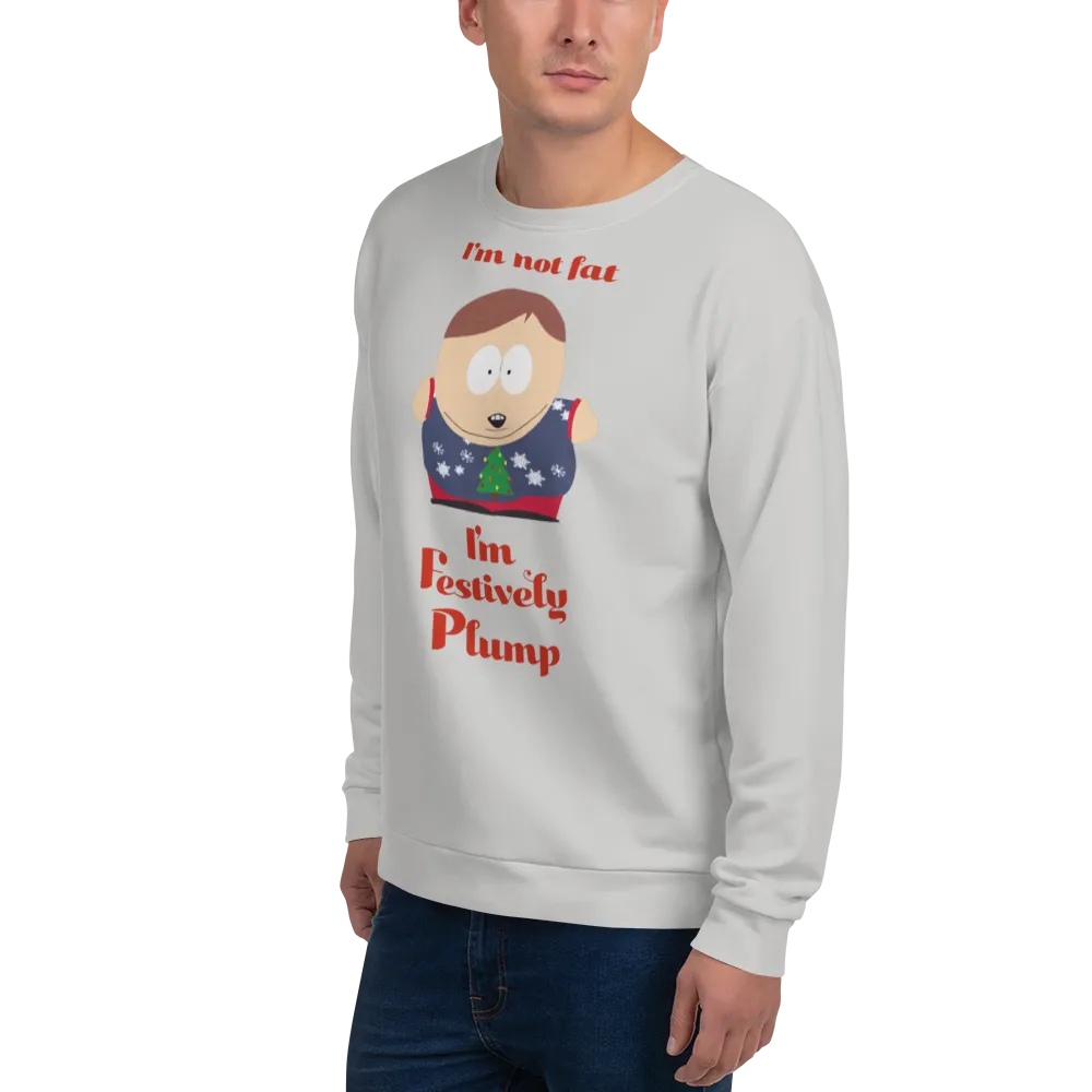 South Park Cartman Festively Plump Adult All-Over Print Sweatshirt