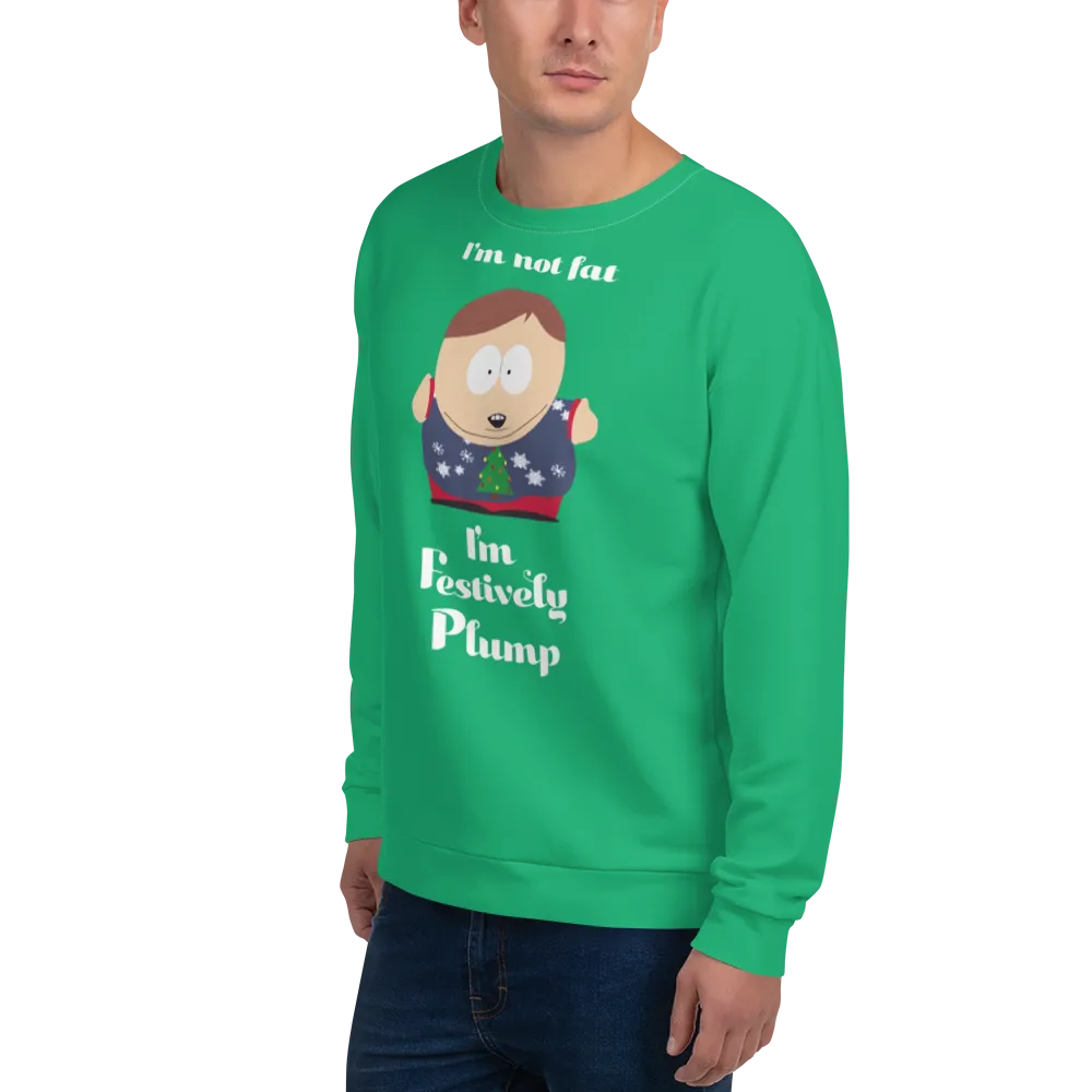 South Park Cartman Festively Plump Adult All-Over Print Sweatshirt