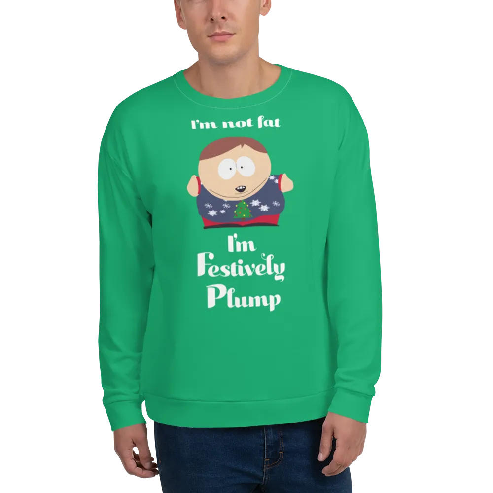 South Park Cartman Festively Plump Adult All-Over Print Sweatshirt