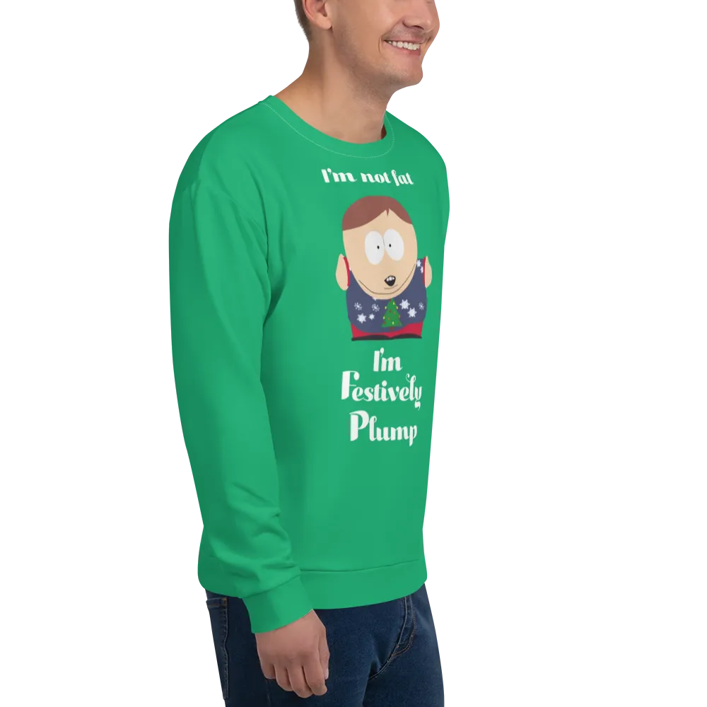 South Park Cartman Festively Plump Adult All-Over Print Sweatshirt