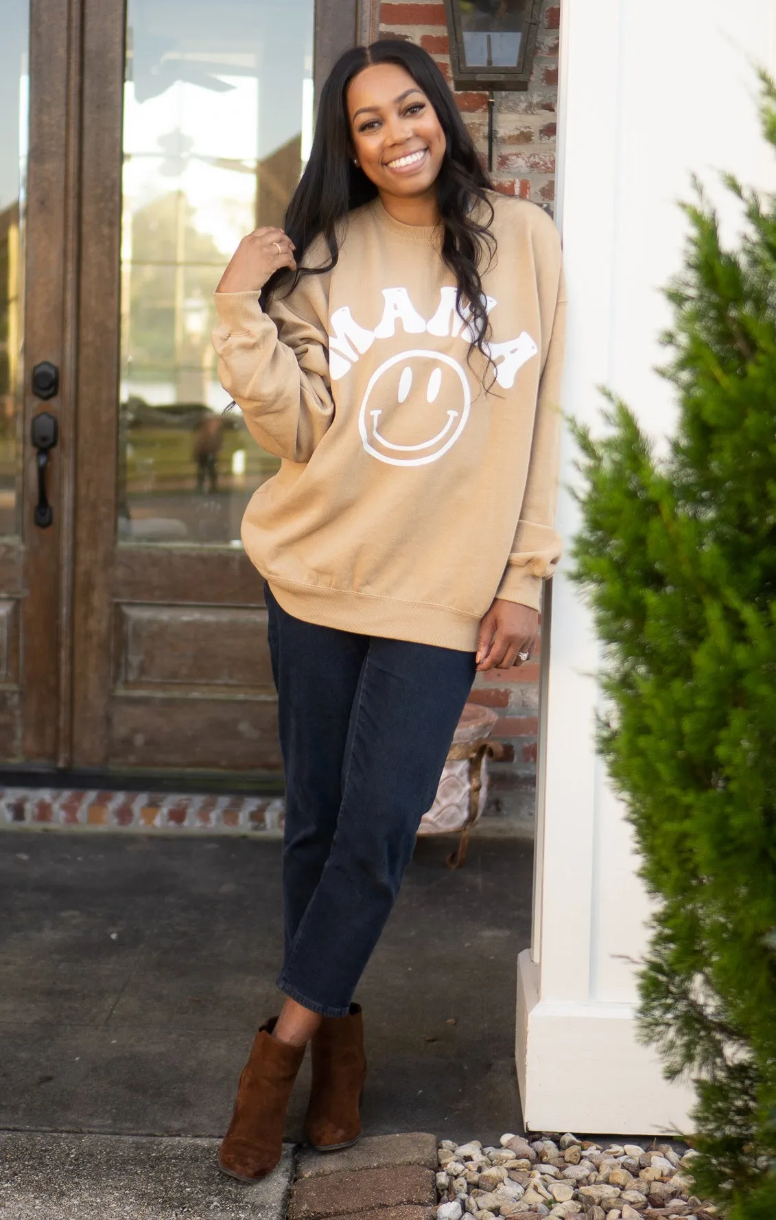 Stanley Sweatshirt ~ Smile Mama Graphic