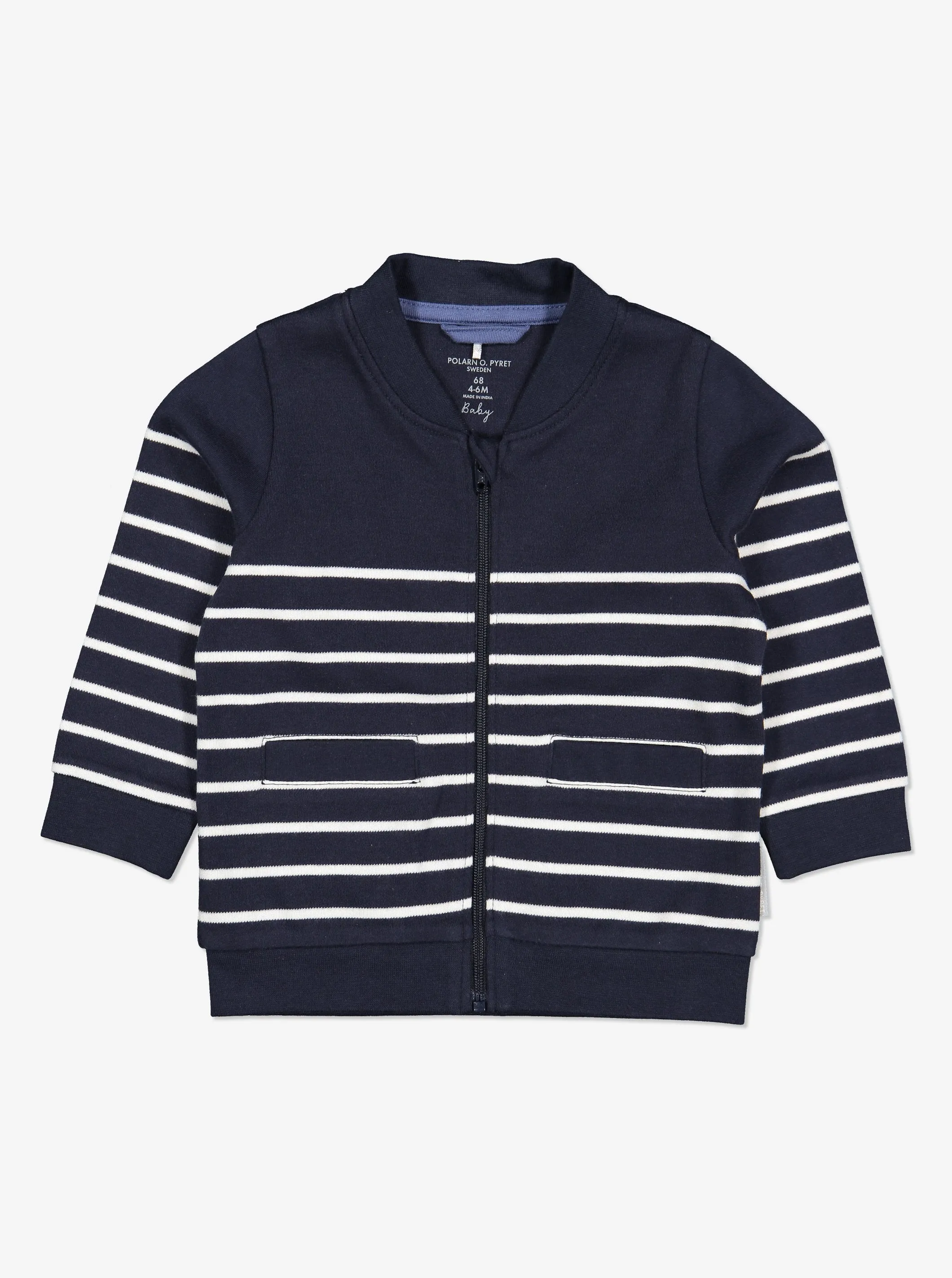 Striped Baby Sweatshirt Jacket