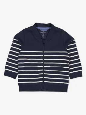 Striped Baby Sweatshirt Jacket