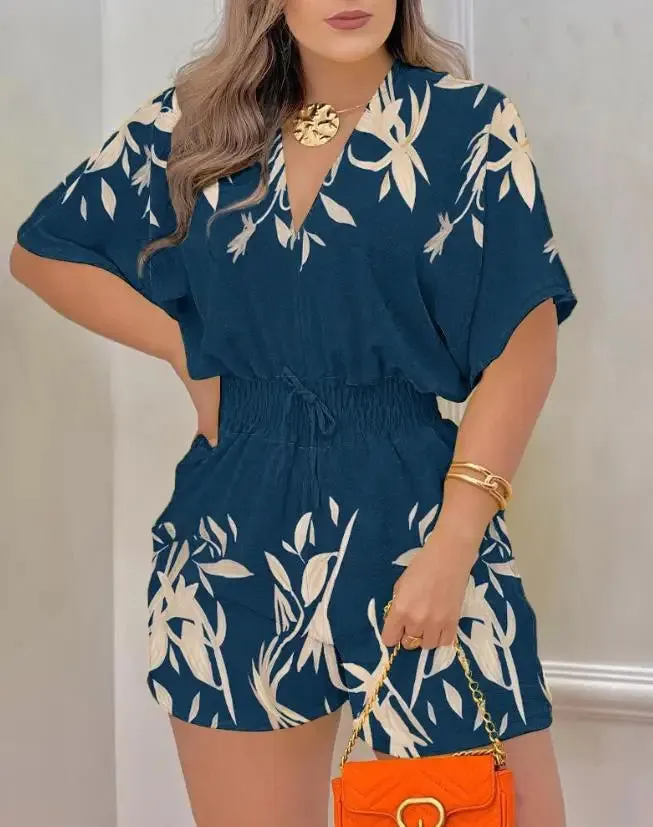 Summer Batwing Sleeve Jumpsuit