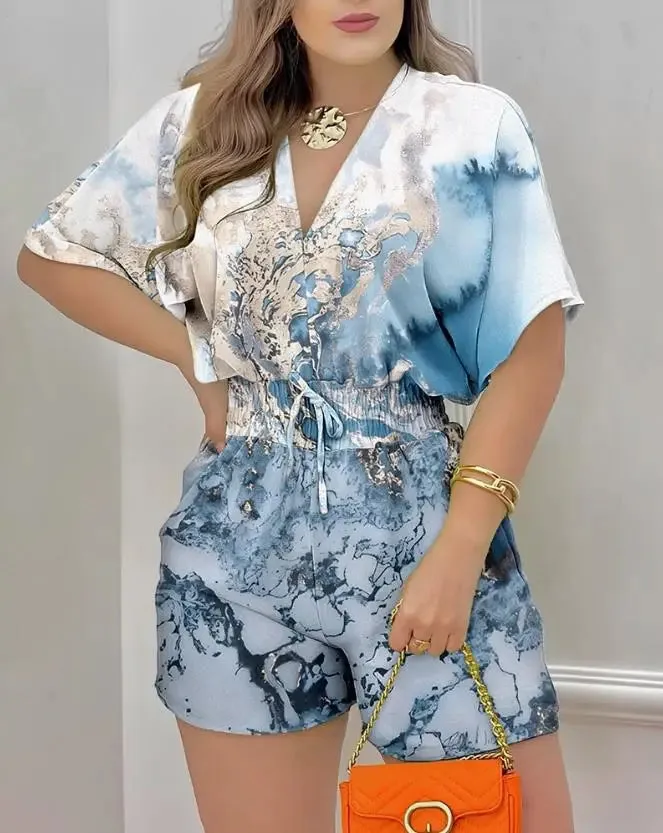Summer Batwing Sleeve Jumpsuit