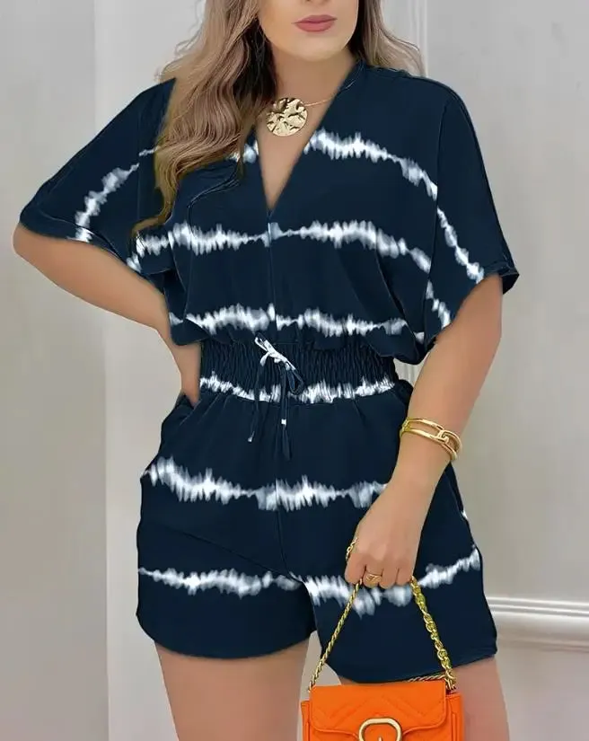 Summer Batwing Sleeve Jumpsuit