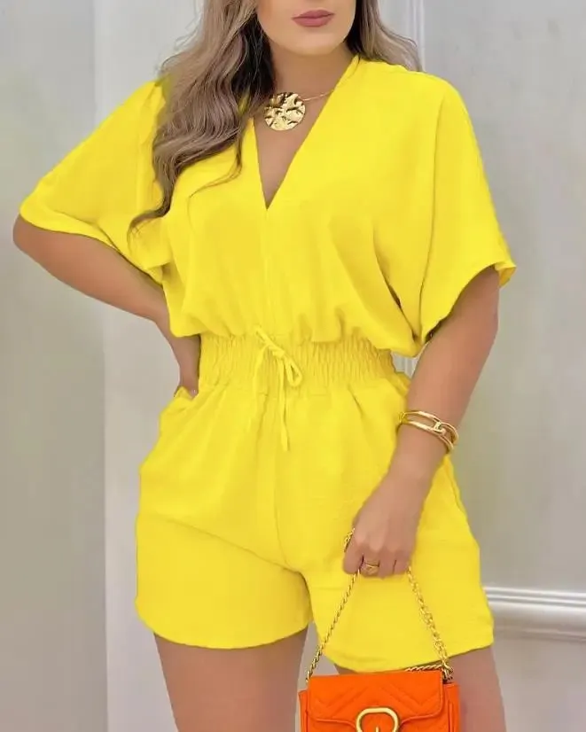 Summer Batwing Sleeve Jumpsuit
