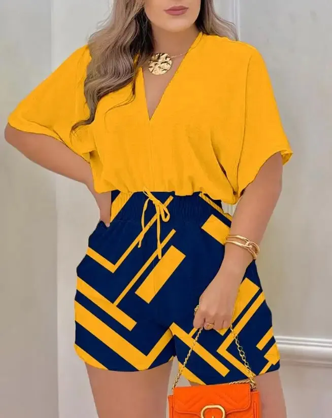 Summer Batwing Sleeve Jumpsuit