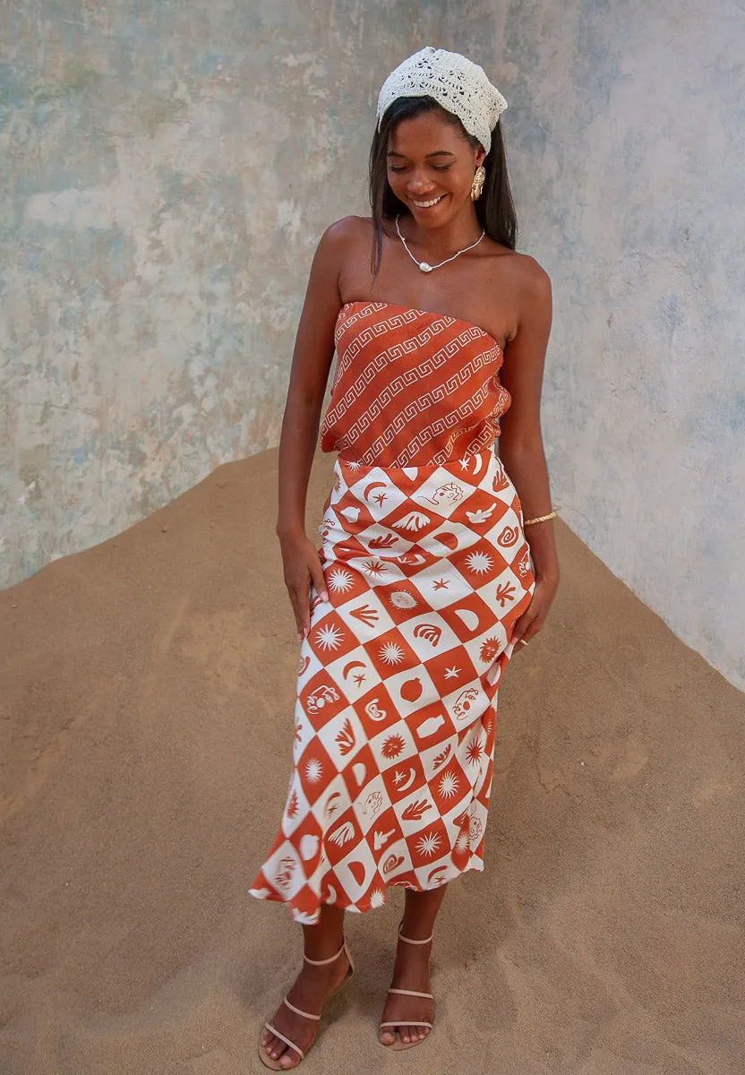 Sundance Midi Cupro Skirt