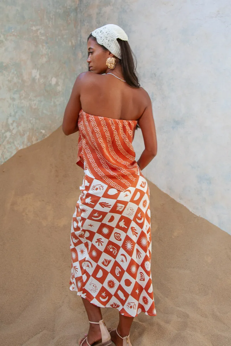 Sundance Midi Cupro Skirt