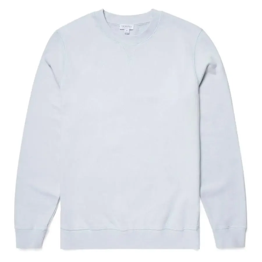 Sunspel Loopback Sweatshirt Powder Blue