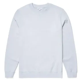 Sunspel Loopback Sweatshirt Powder Blue