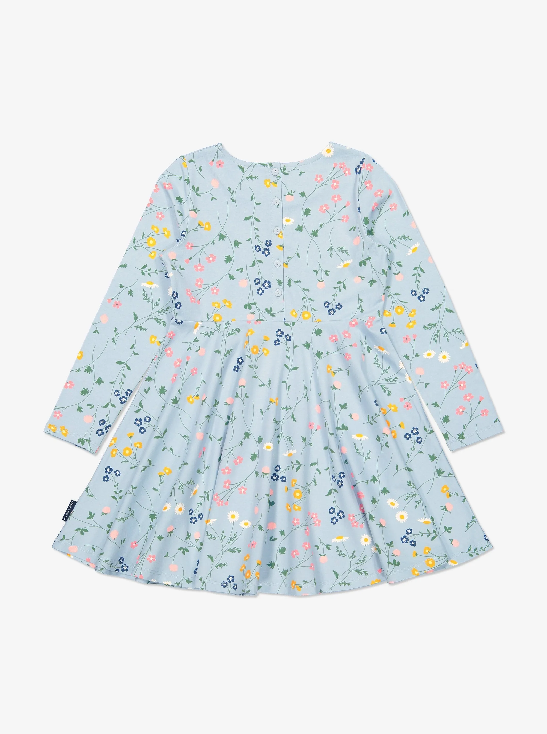 Swedish Meadow Print Kids Dress