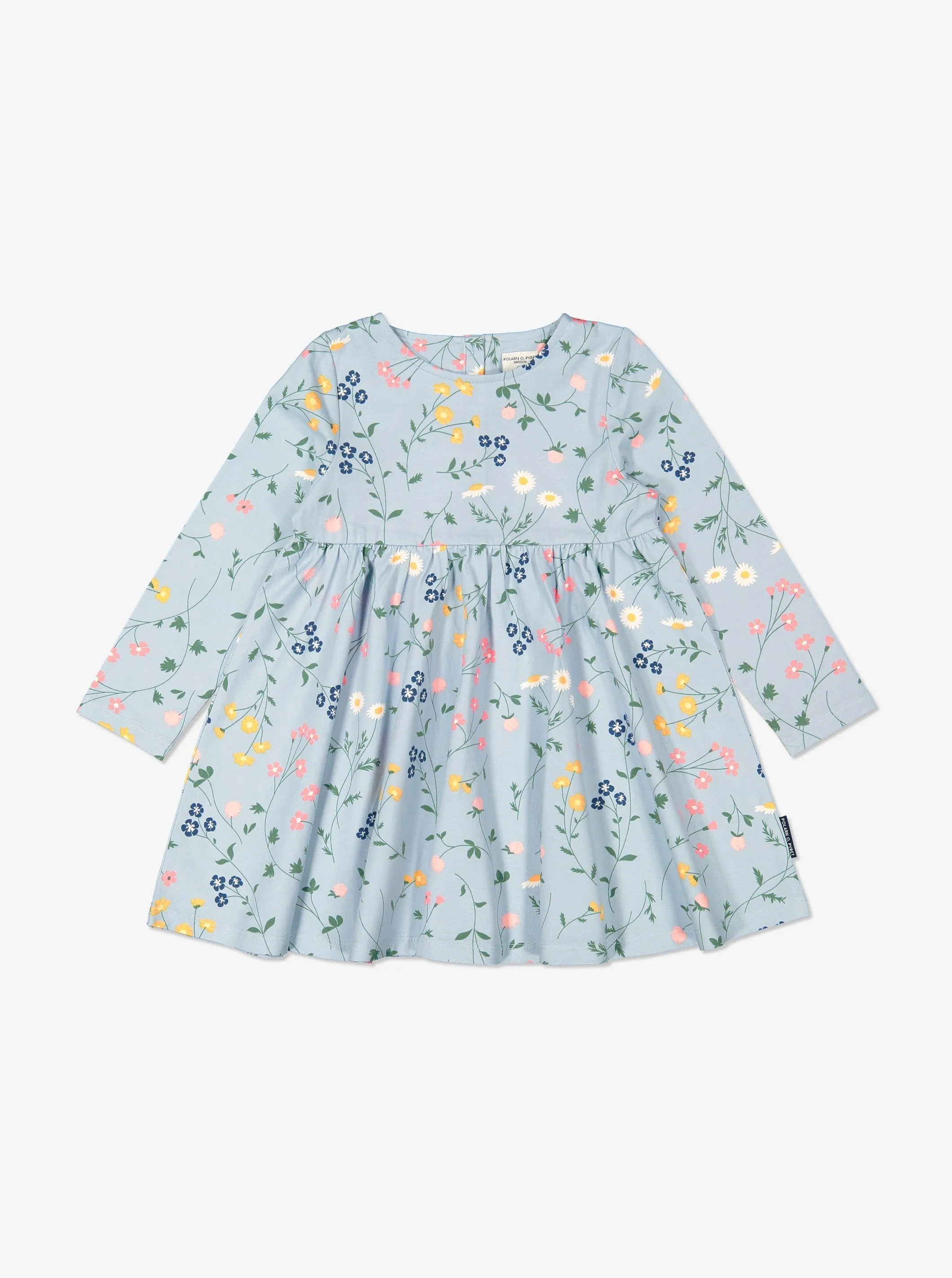 Swedish Meadow Print Kids Dress