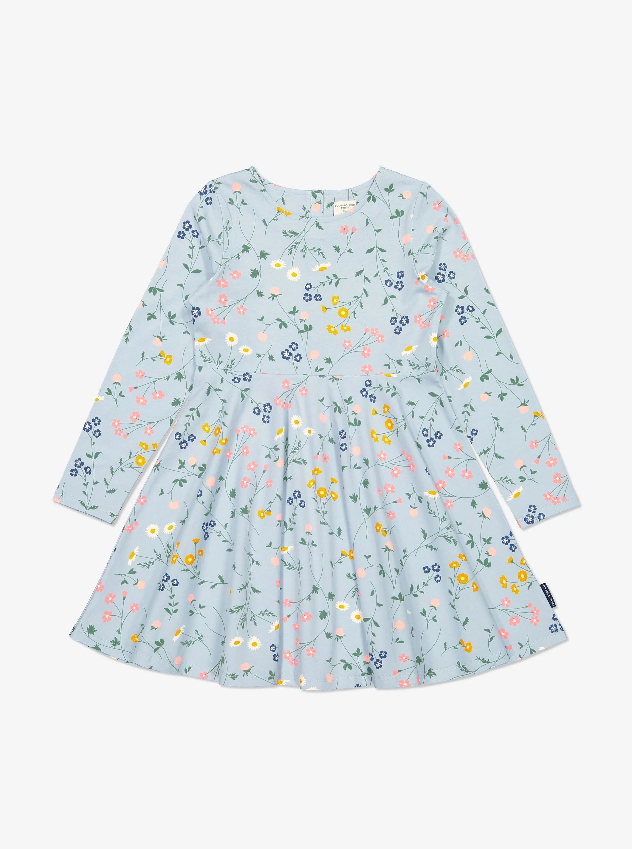 Swedish Meadow Print Kids Dress