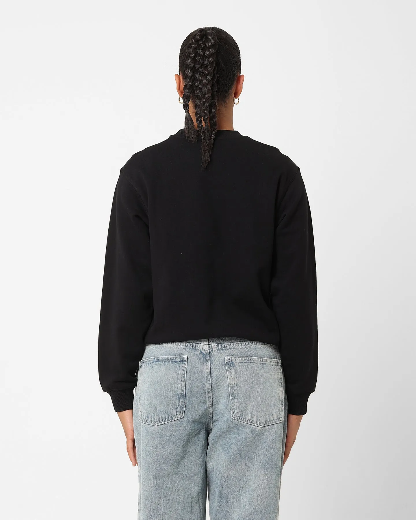 The New Establishment Women's Cornell Crest Crewneck Black
