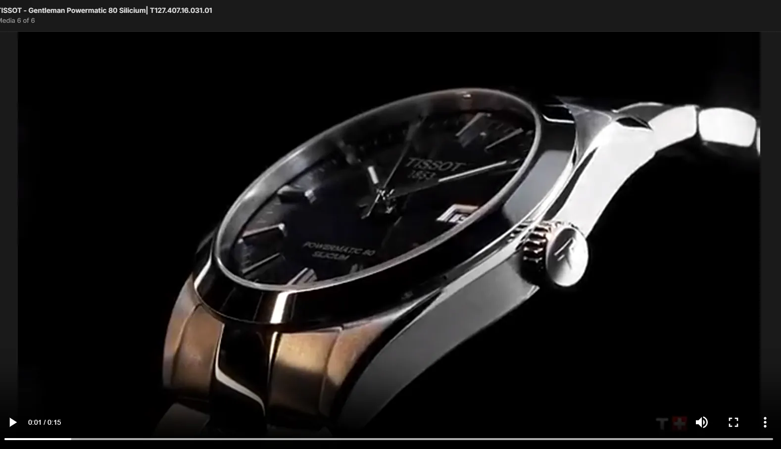 TISSOT - Gentleman Powermatic 80 Silicium | T127.407.16.031.01