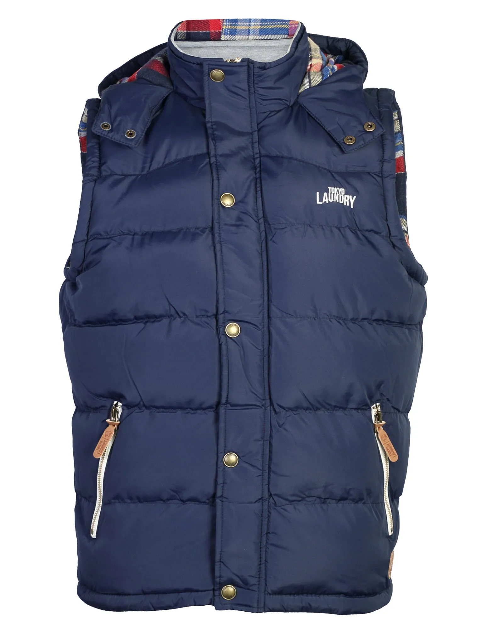 Tokyo Laundry Ferrell padded gilet in blue