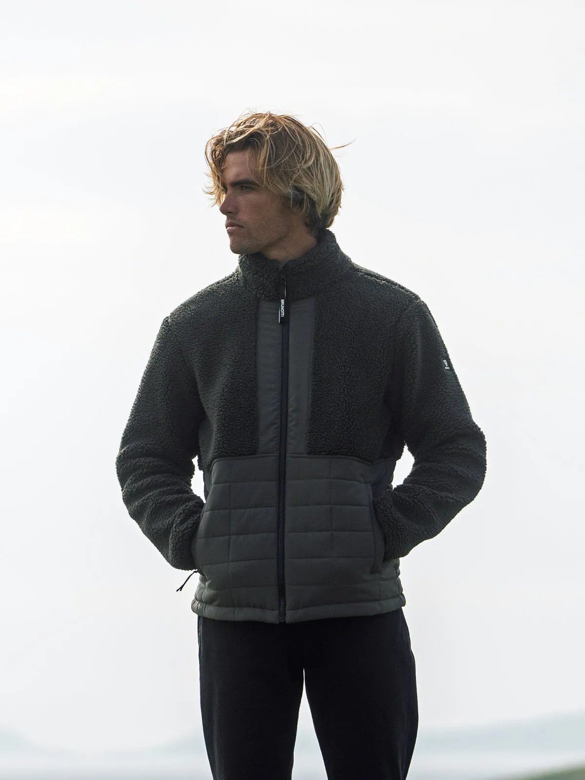 Tontio Men Teddy Jacket | Green