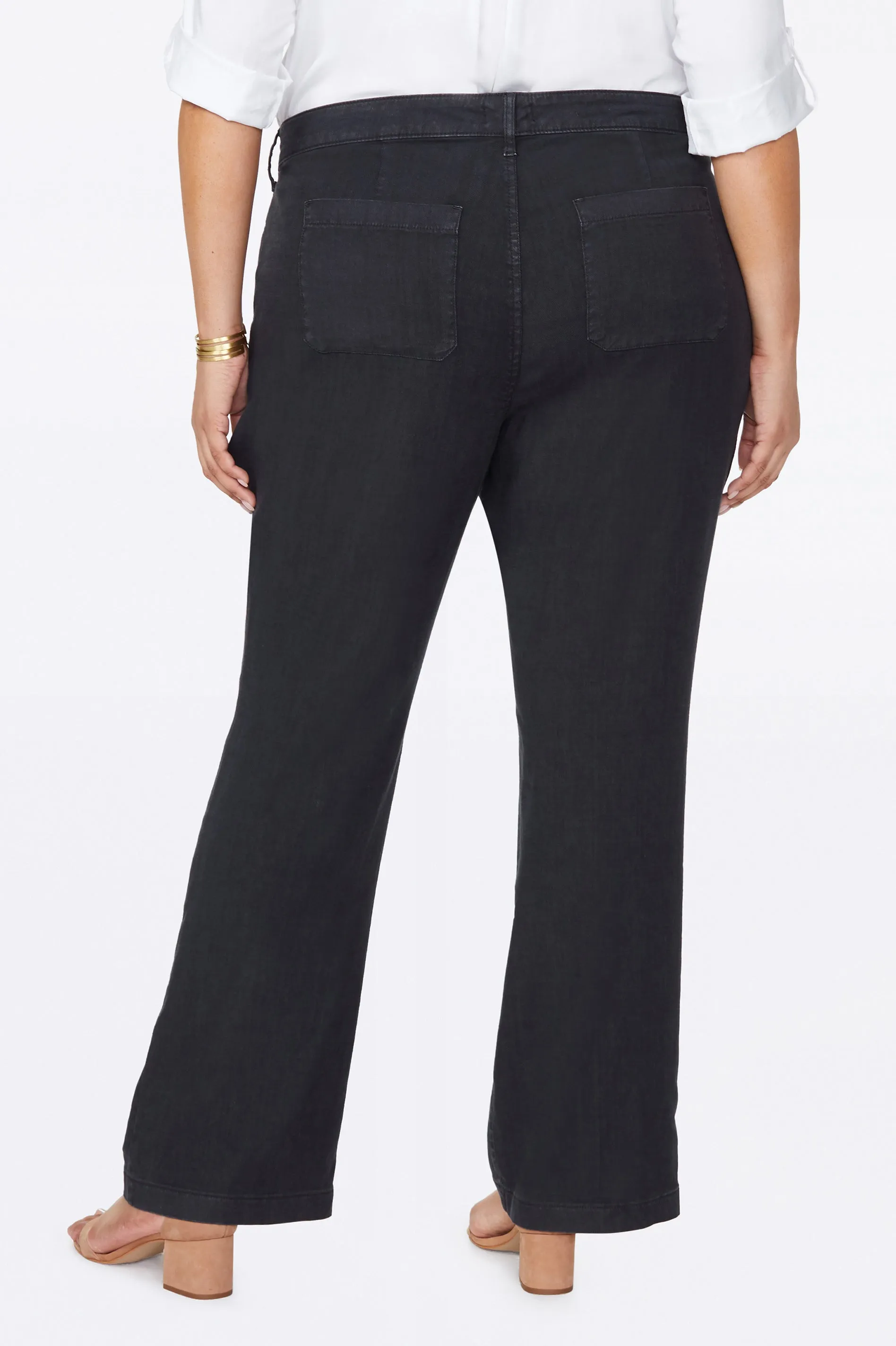 Trouser Pants In Plus Size - Black