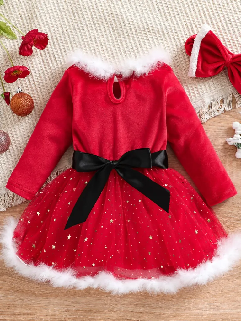 T'was A Starry Christmas Santa Tutu Dress