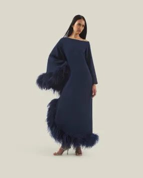 Ubud Extravaganza Dress in Blue Navy