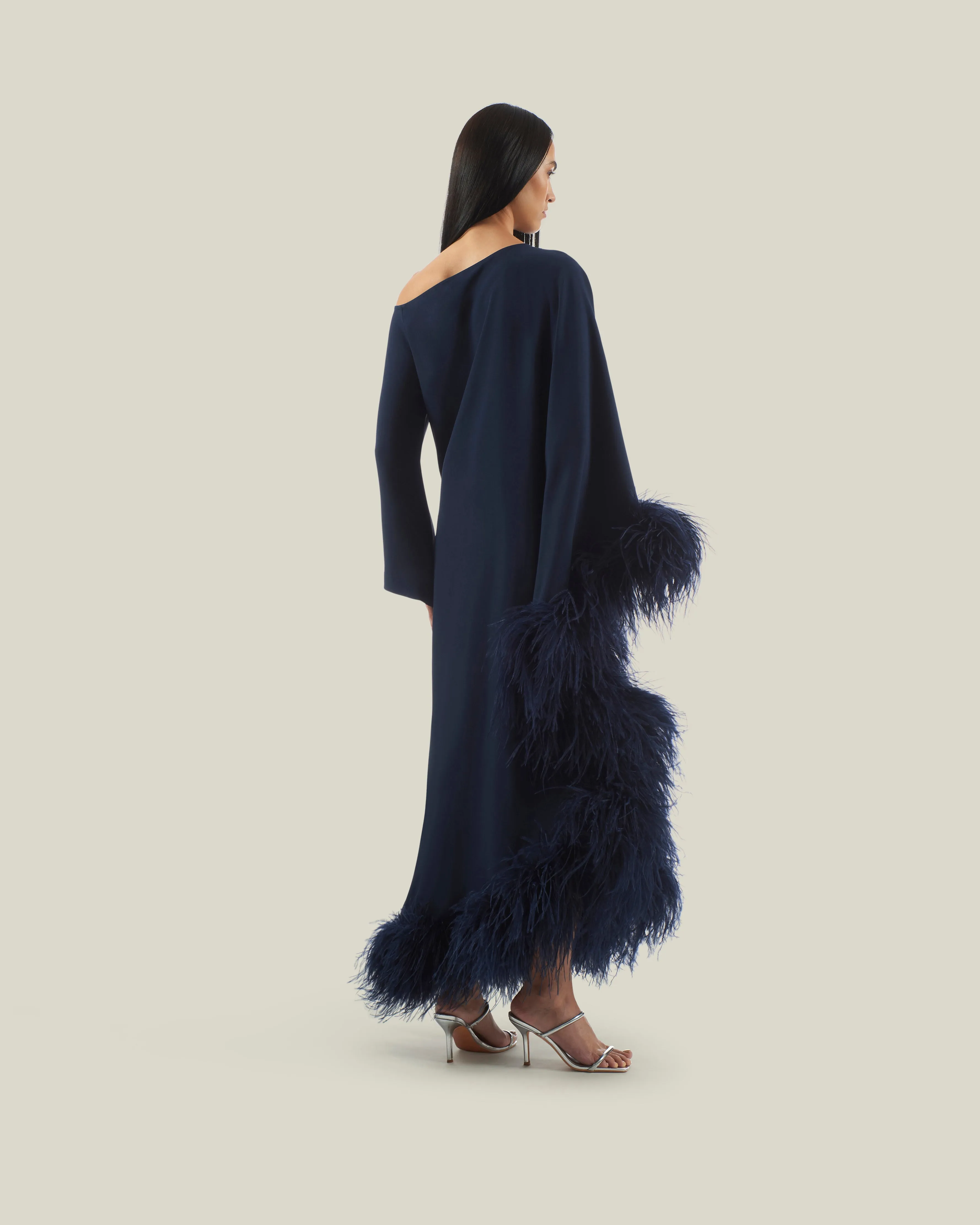 Ubud Extravaganza Dress in Blue Navy