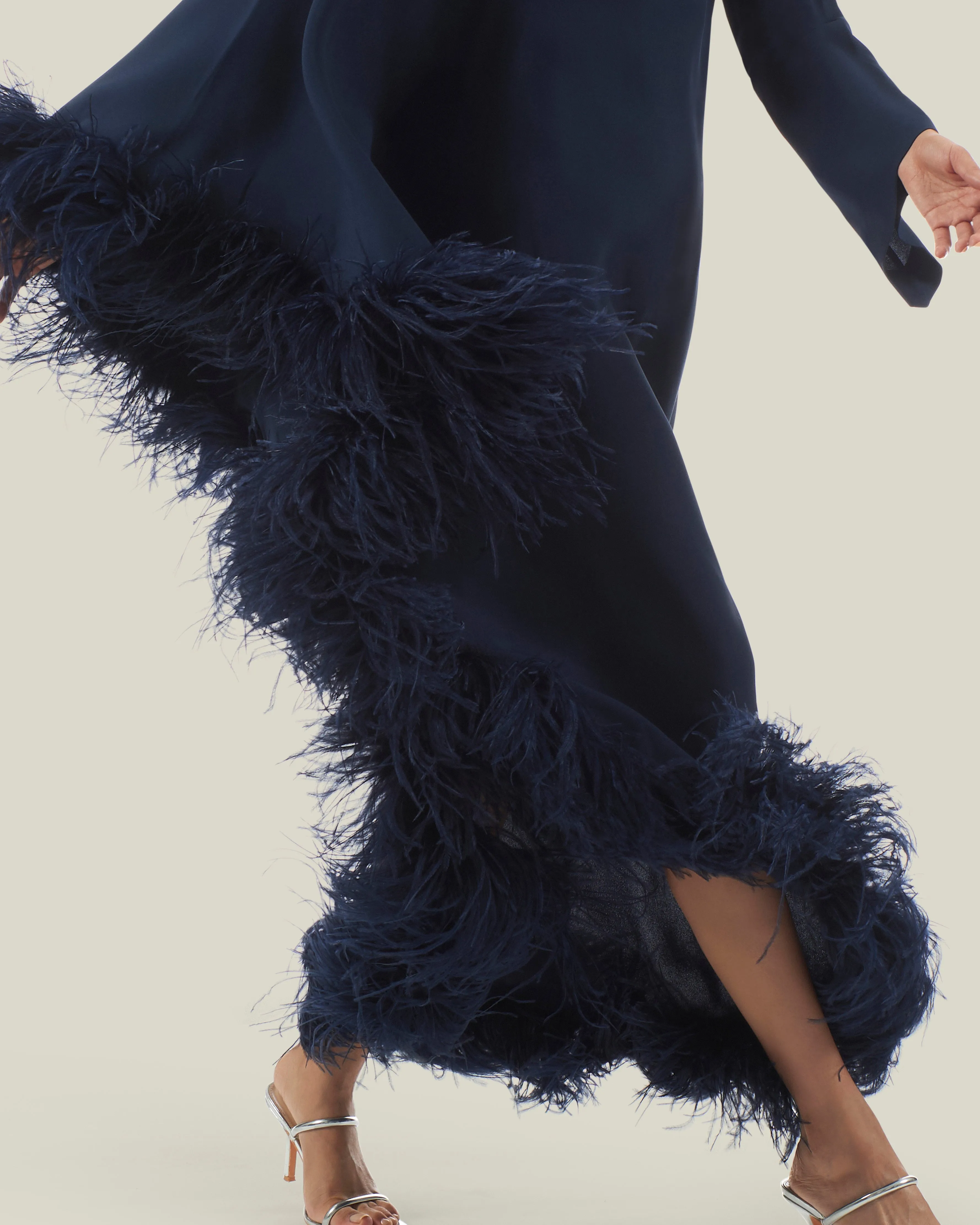 Ubud Extravaganza Dress in Blue Navy