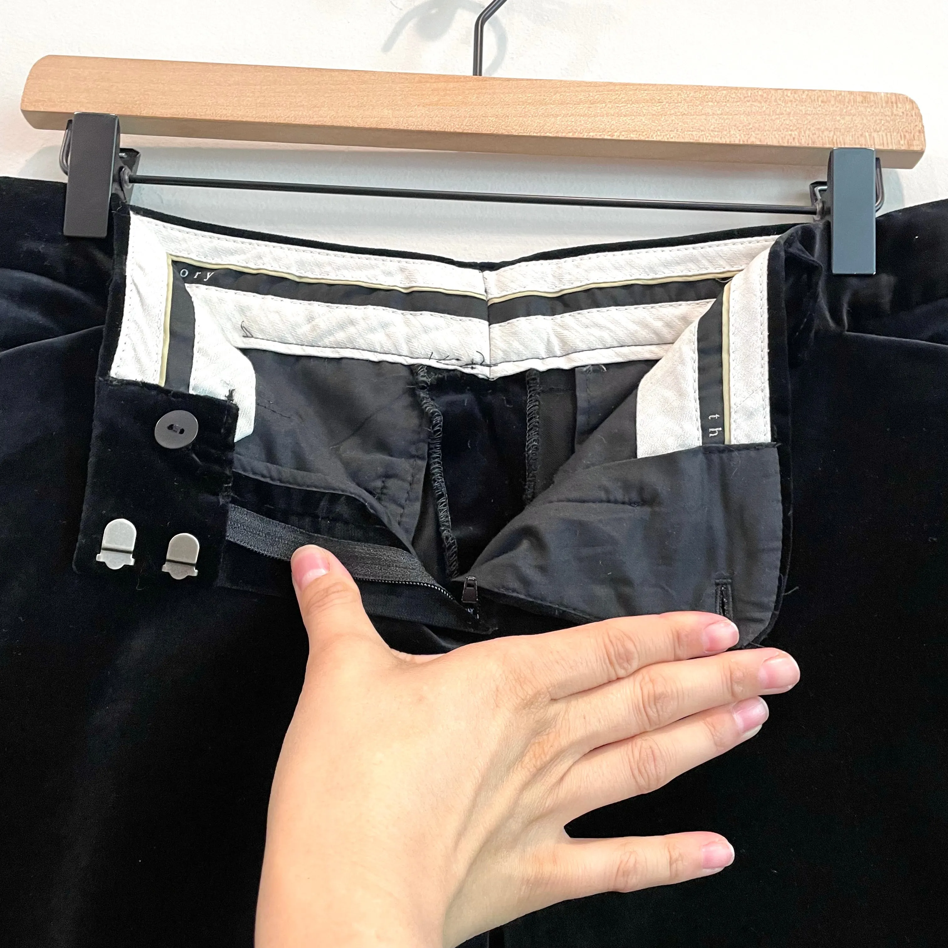 Velvet Bootcut Dress Pants