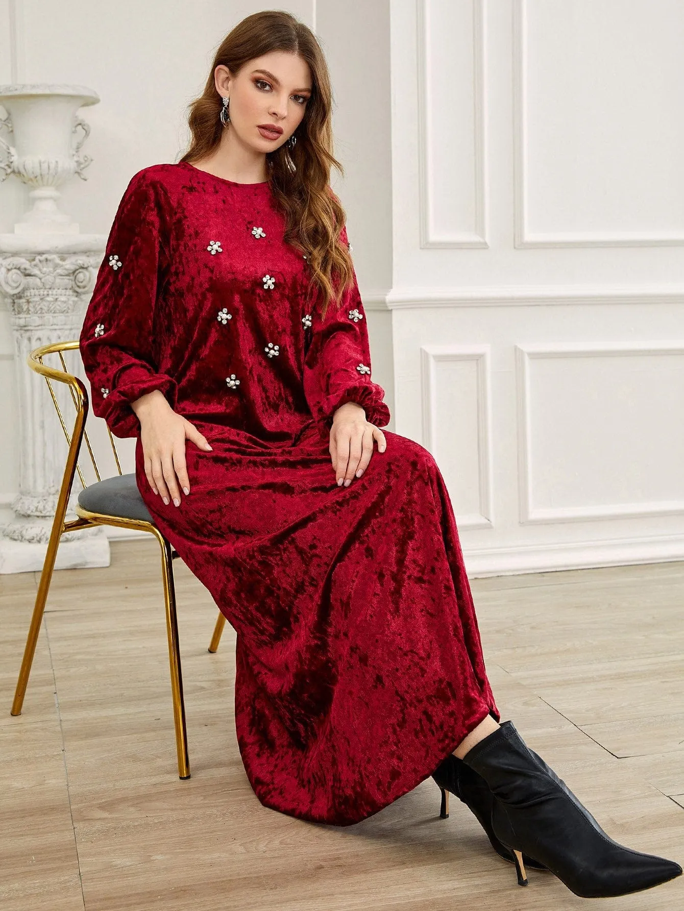Velvet Diamonds Maxi Dress