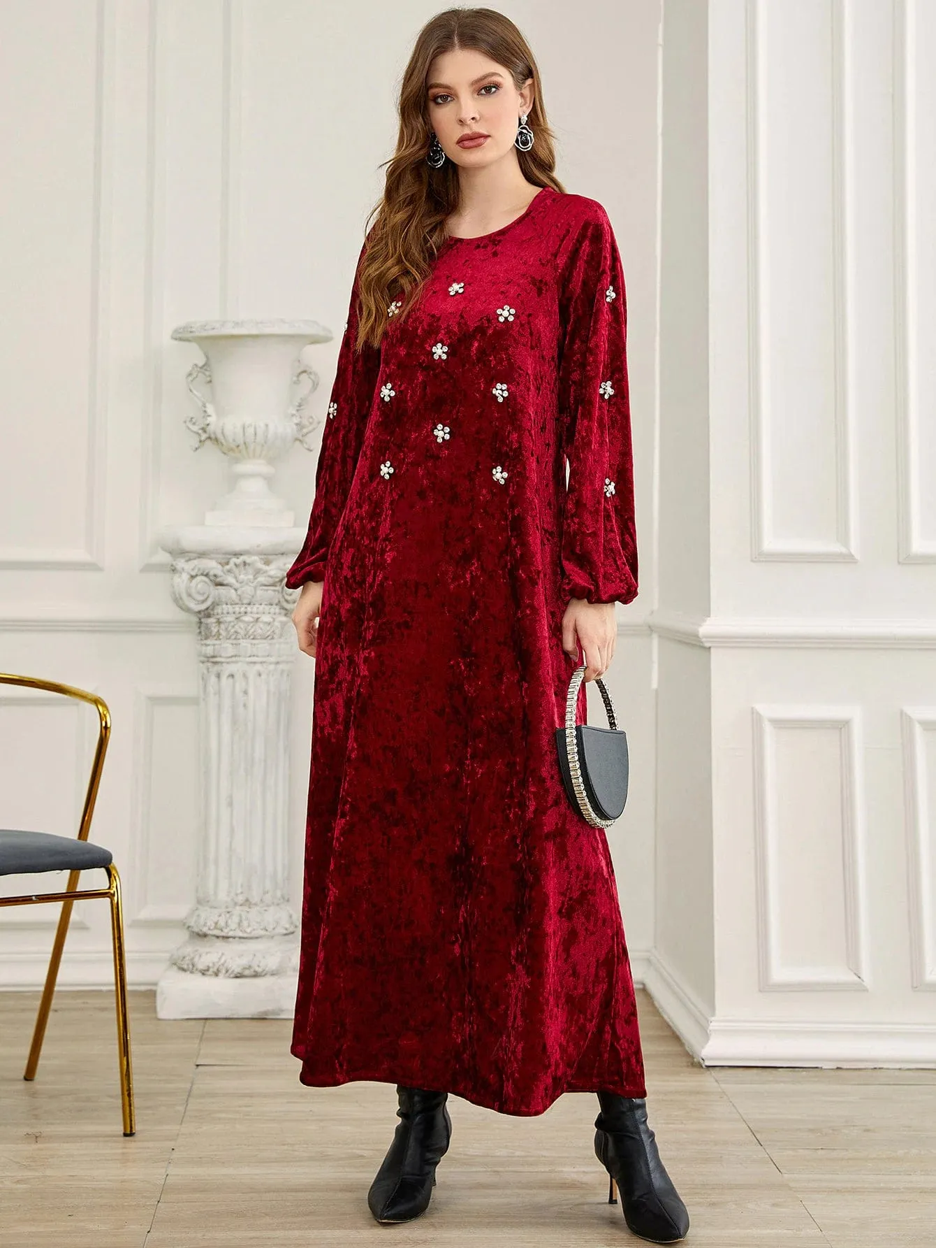 Velvet Diamonds Maxi Dress