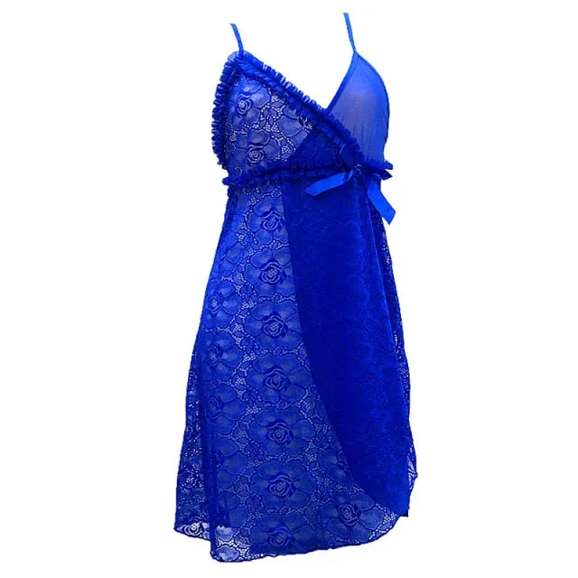 VenusFox Sexy Lingerie European  American Foreign Trade Lace Temptation Sexy Lingerie Female Perspective Sexy Pajamas