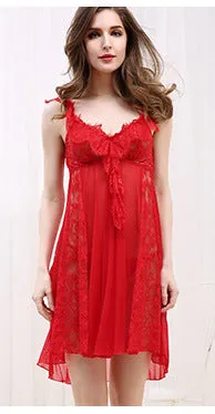 VenusFox Sexy Lingerie European  American Foreign Trade Lace Temptation Sexy Lingerie Female Perspective Sexy Pajamas