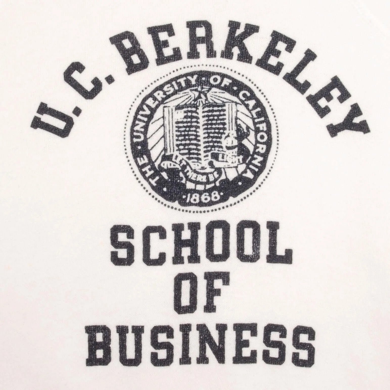 VINTAGE UC BERKELEY SCHOOL OF BUSINESS SWEATSHIRT 1980S SIZE LARGE MADE IN USA