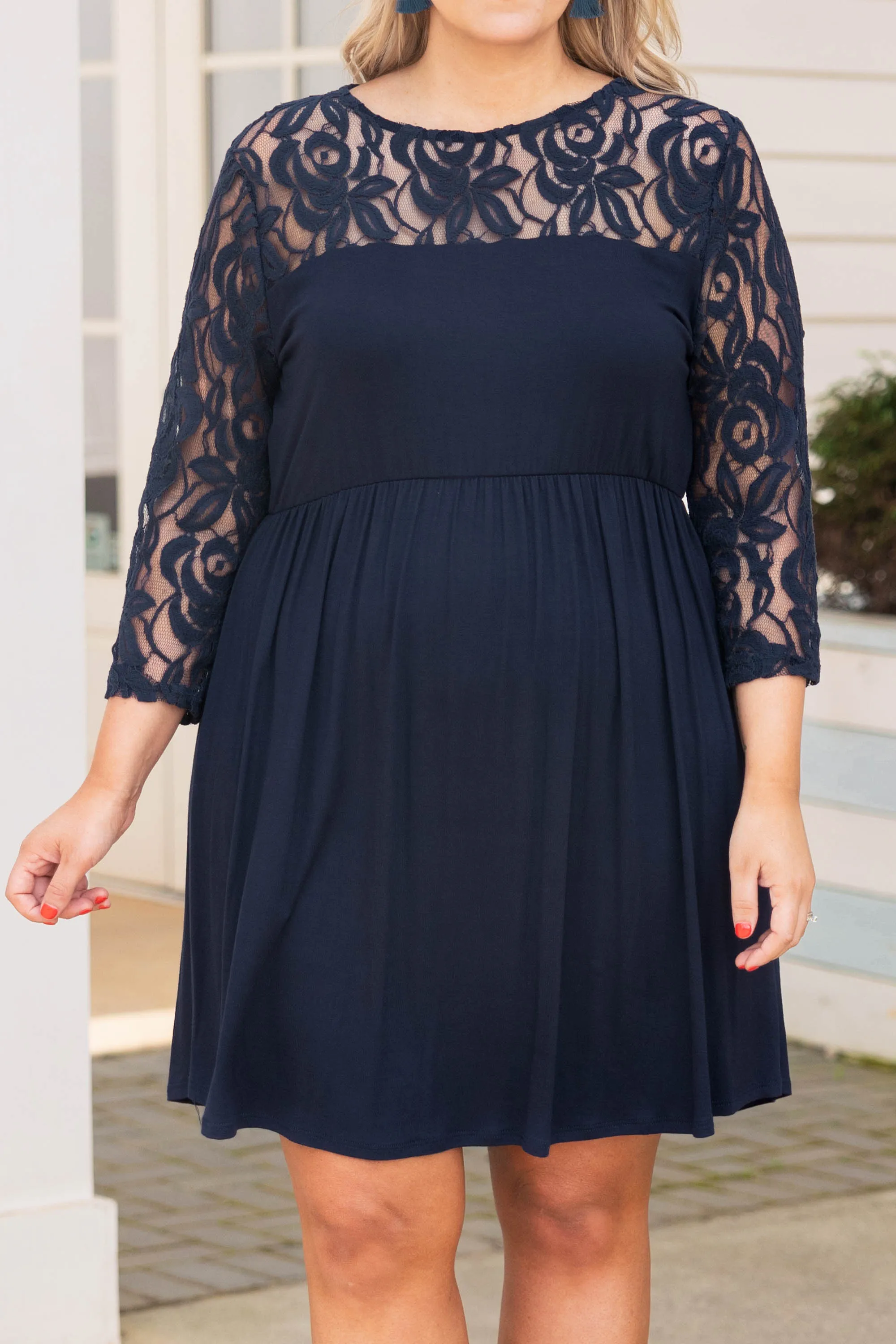 Weekend Memories Dress, Navy