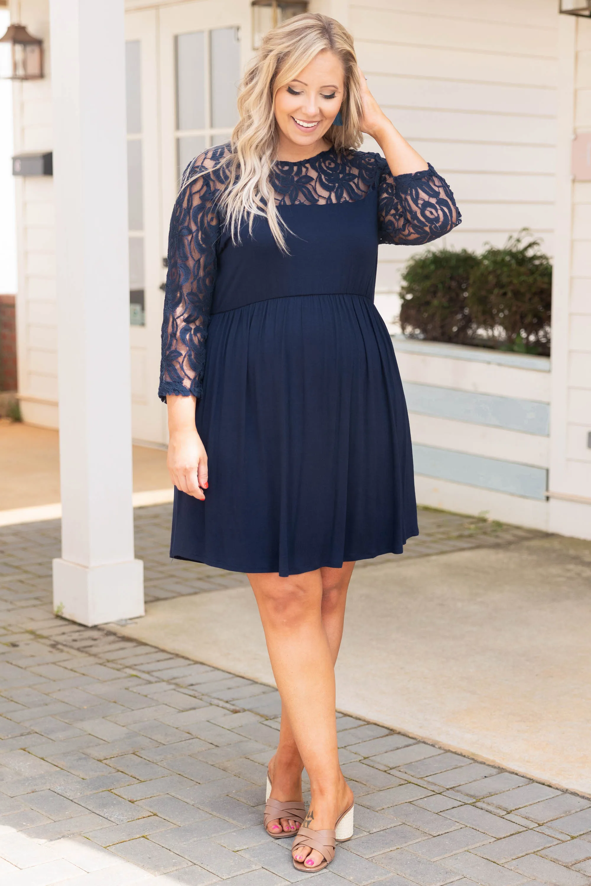 Weekend Memories Dress, Navy