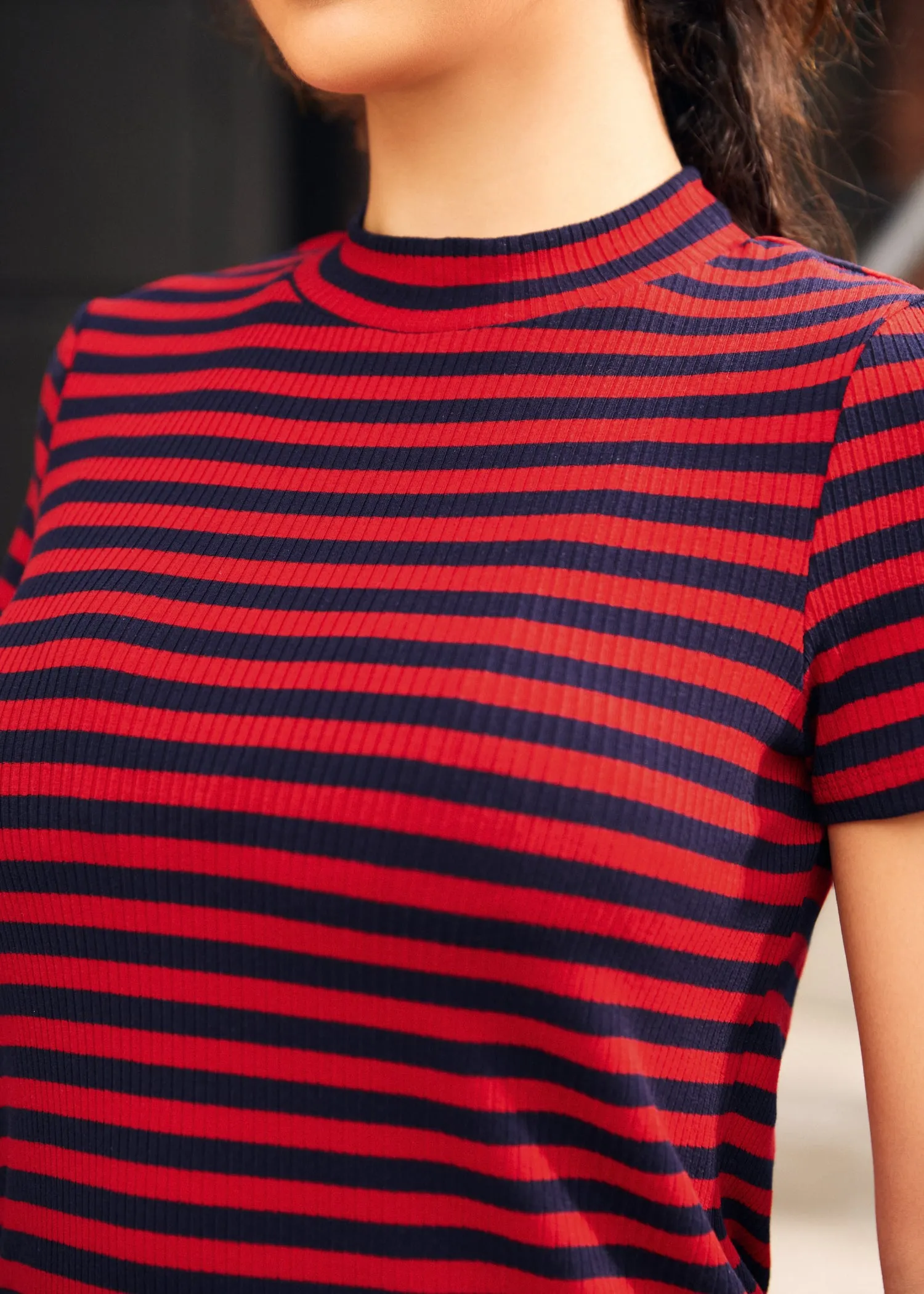 Whispers of Autumn Mock Neck Top