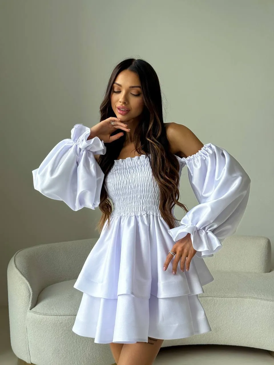 White mini dress “Vesta”