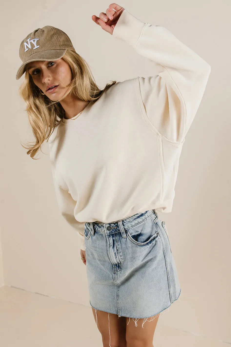Willow Sweatshirt in Cream - FINAL SALE