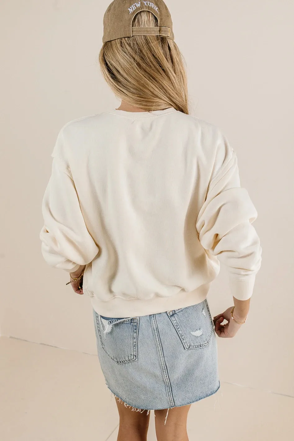 Willow Sweatshirt in Cream - FINAL SALE