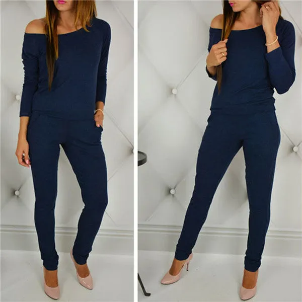 Women Long Sleeves Jumpsuit