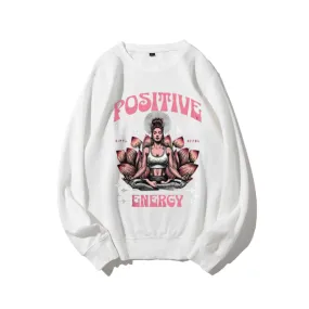 Women Vintage Yoga Pose Graphic Sweatshirts