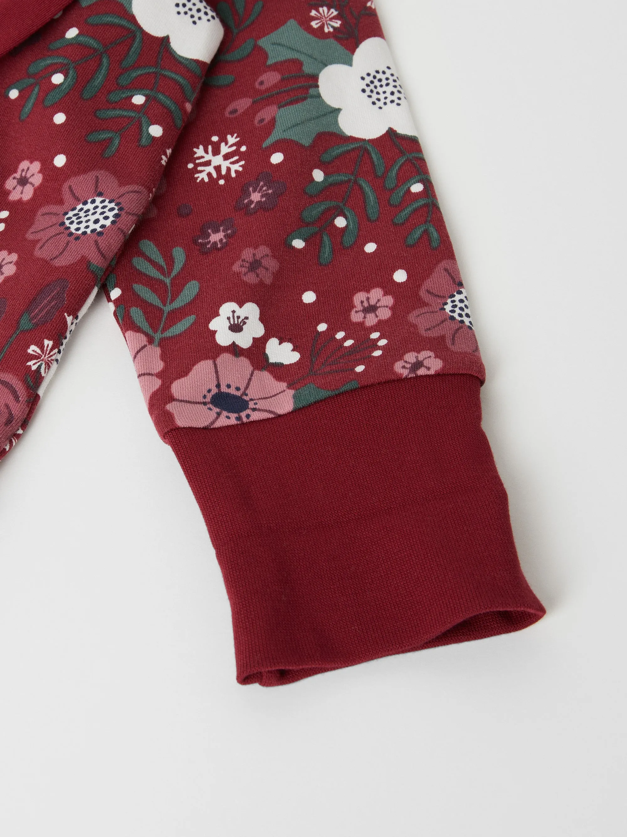 Xmas Floral Baby All-in-one