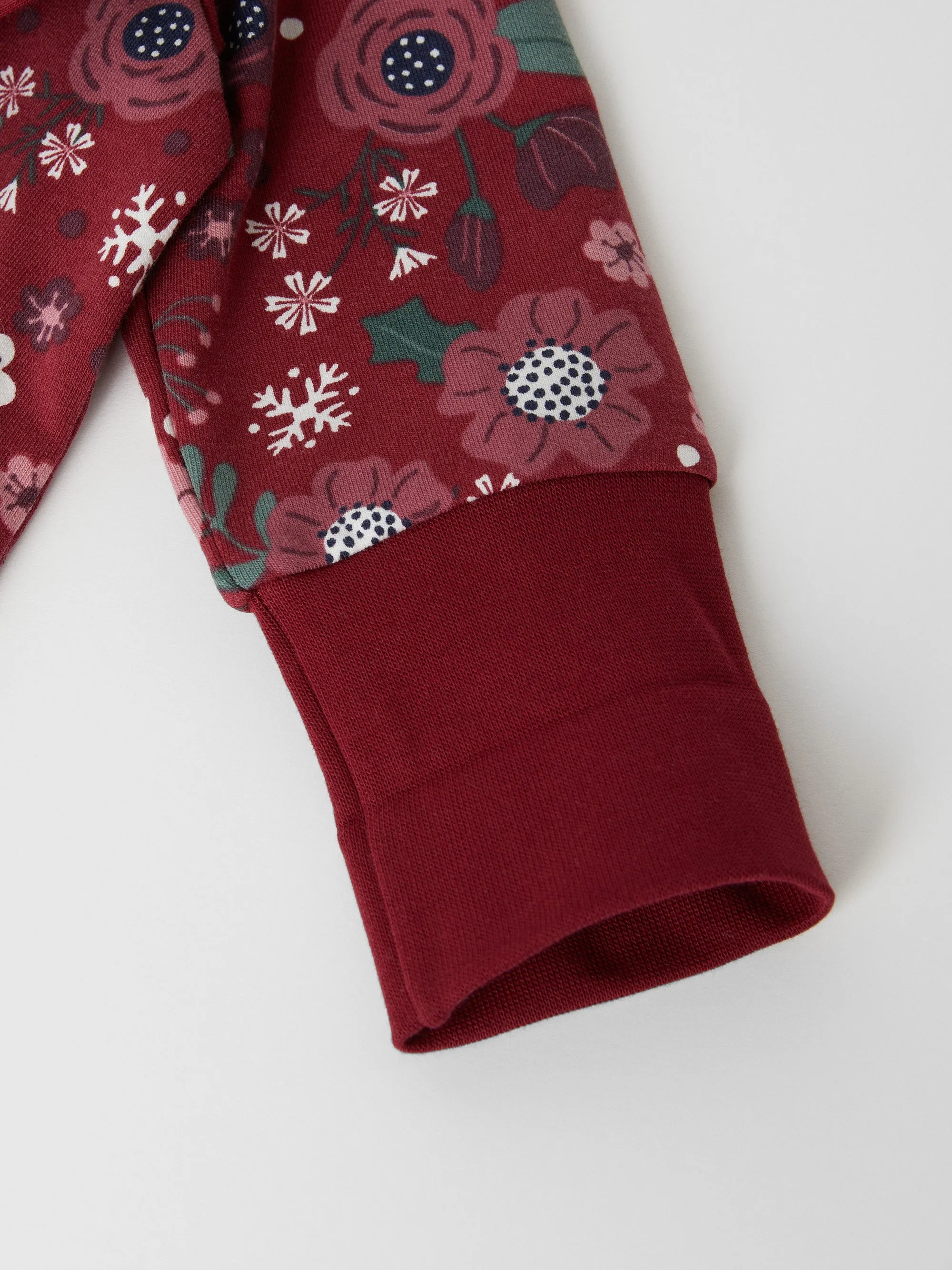 Xmas Floral Baby All-in-one
