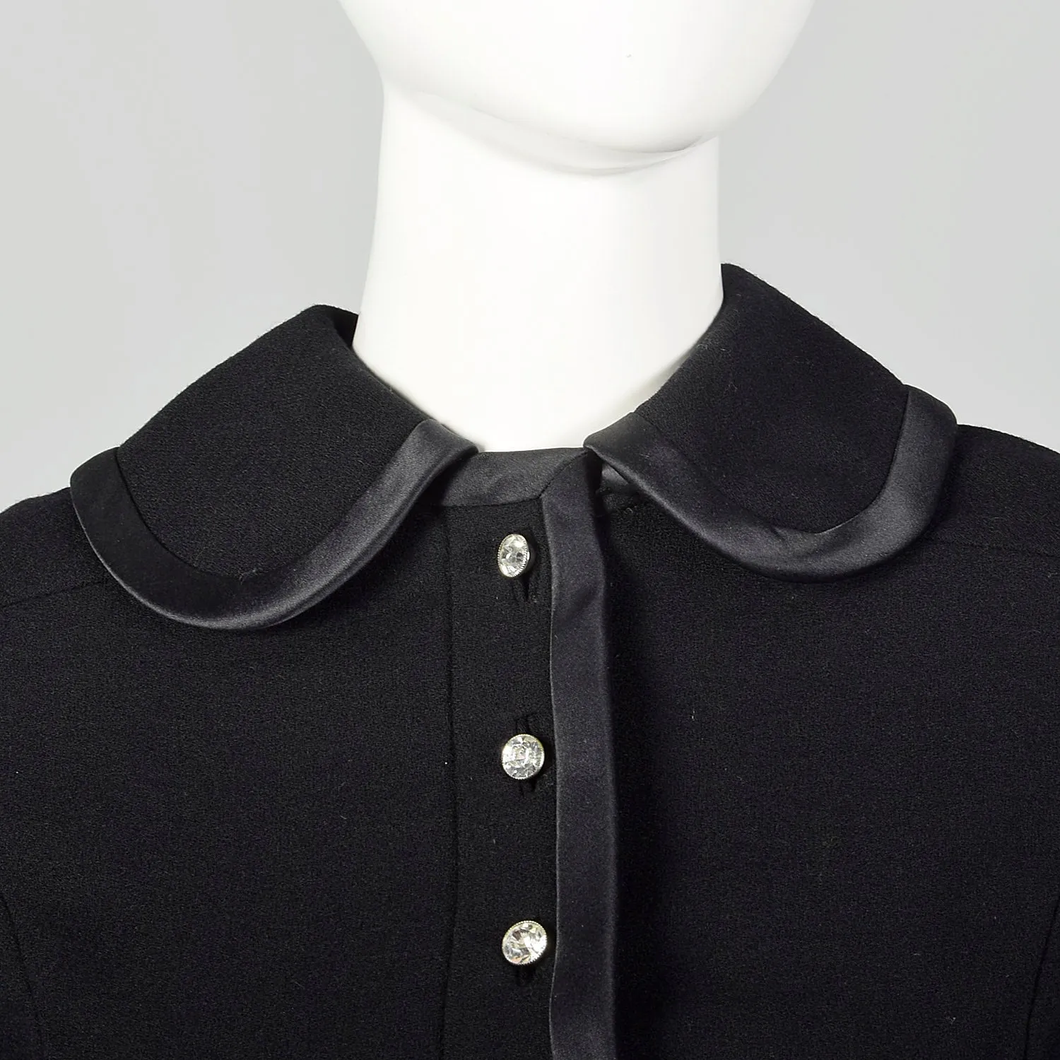 XS 1970s Gino Charles Black Dress Pant Set