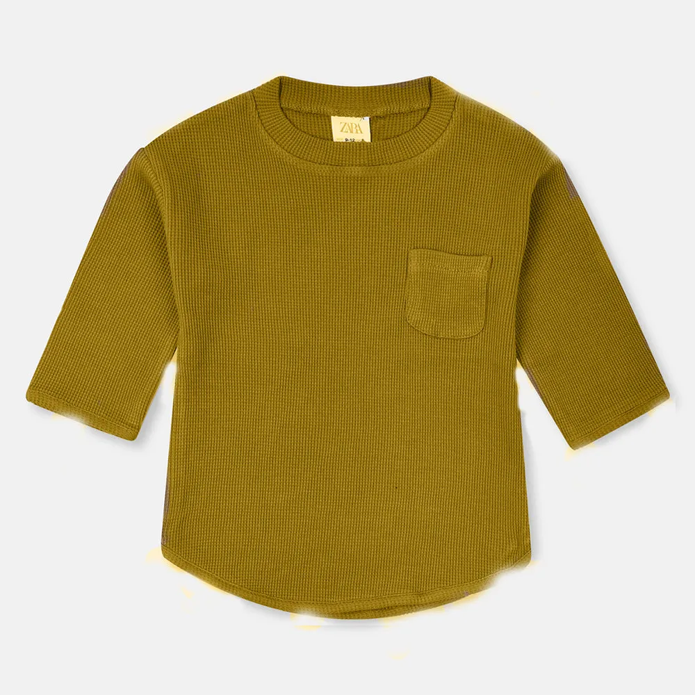 ZR Front Pocket Long  Thermal Olive  2 Piece Set 10421